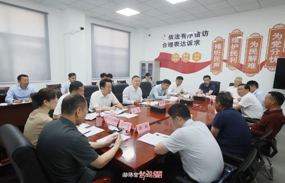 马军赴五河县带案下访、调研党建引领基层社会治理工作